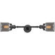 Franklin Restoration Small Bell LED 16 inch Oil Rubbed Bronze Bath Vanity Light Wall Light in Plated Smoke Glass, Franklin Restoration