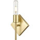 Mia LED 6 inch Satin Brass ADA Sconce Wall Light