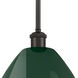 Ballston Plymouth Dome 1 Light 12 inch Oil Rubbed Bronze Pendant Ceiling Light in Matte Green