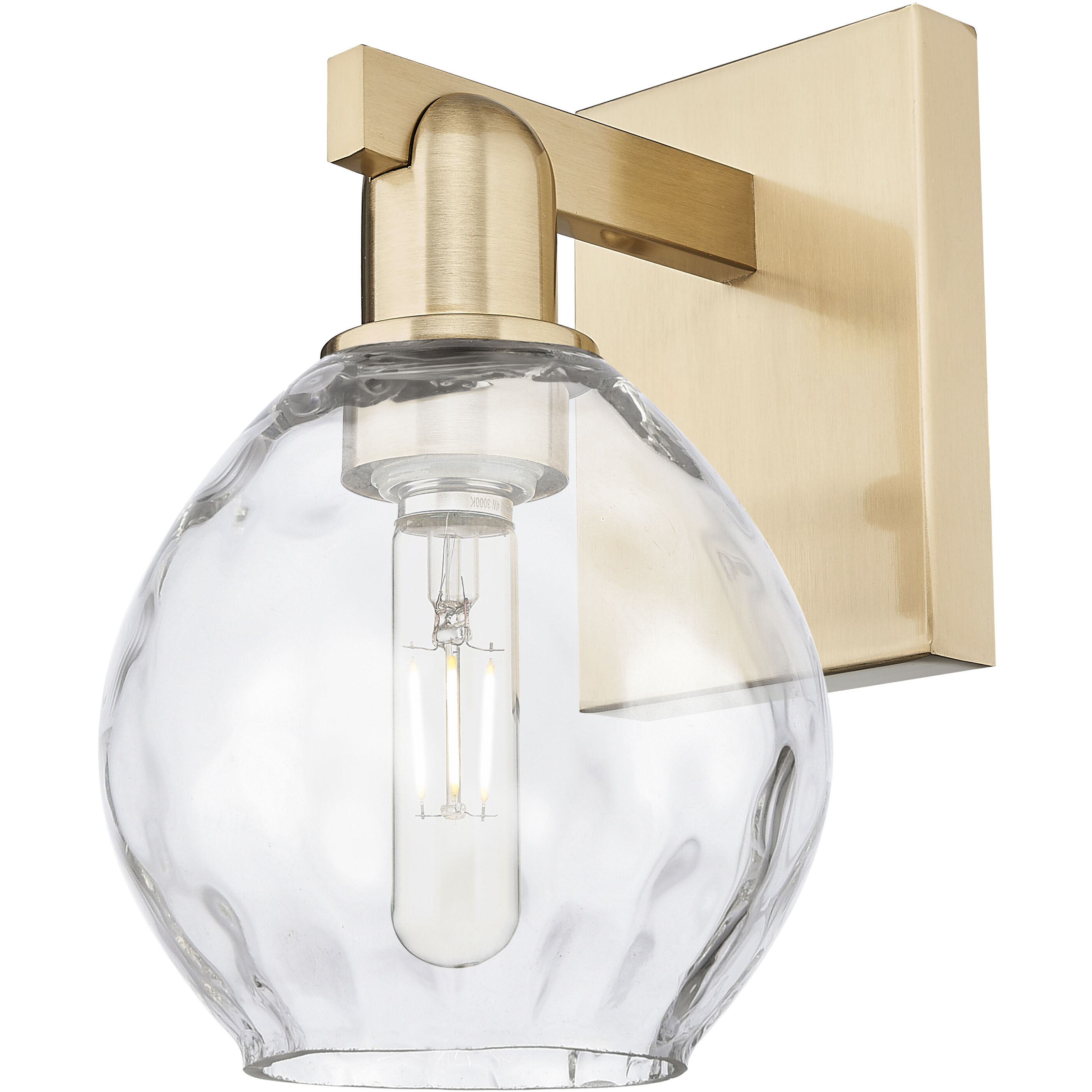 Arcadia Waverly Armed Sconce Wall Light in Champagne Bronze