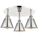 Ballston 3 Light 18.25 inch Polished Nickel Flush Mount Ceiling Light