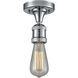 Franklin Restoration Bare Bulb LED 4.5 inch Polished Chrome Semi-Flush Mount Ceiling Light