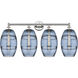 Edison Vaz 4 Light 35 inch Polished Nickel Bath Vanity Light Wall Light