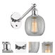Ballston Belfast LED 6 inch Polished Chrome Sconce Wall Light in Clear Crackle Glass