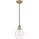 Edison Cindyrella LED 6 inch Brushed Brass Mini Pendant Ceiling Light