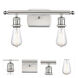 Ballston Bare Bulb LED 16 inch White and Polished Chrome Bath Vanity Light Wall Light, Ballston