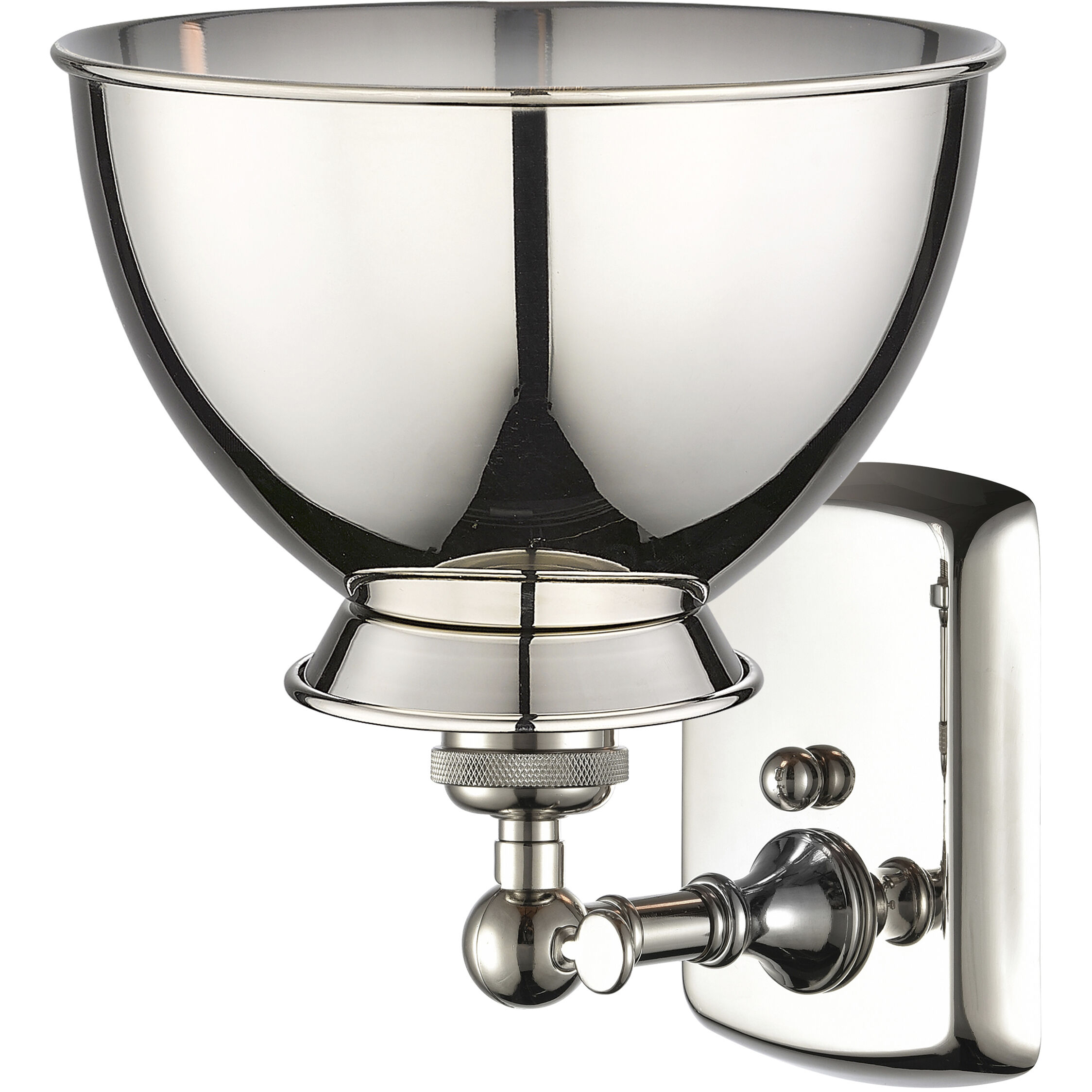 Adirondack 1 Light 8.13 inch Polished Nickel Sconce Wall Light