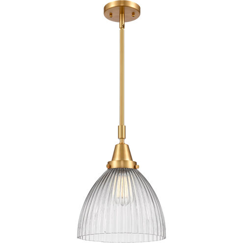 Franklin Restoration Seneca Falls 1 Light 10 inch Satin Gold Mini Pendant Ceiling Light