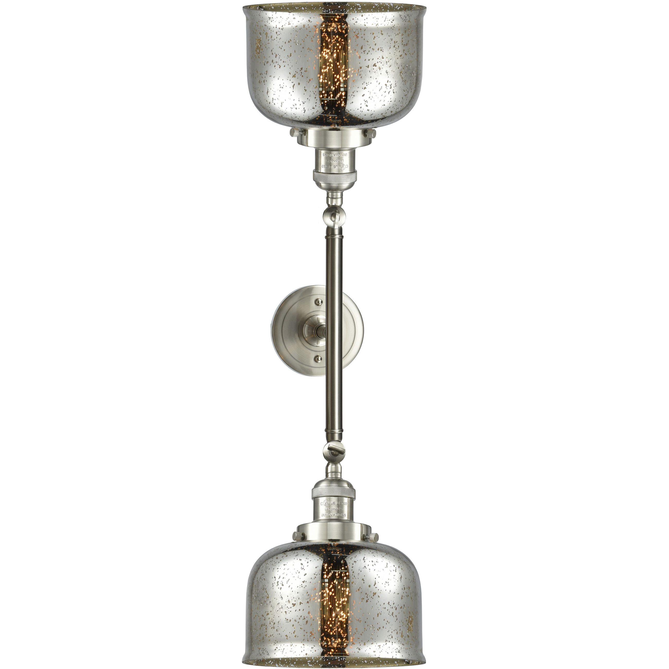 Franklin Restoration Large Bell 2 Light 18.00 inch Bathroom Vanity Light