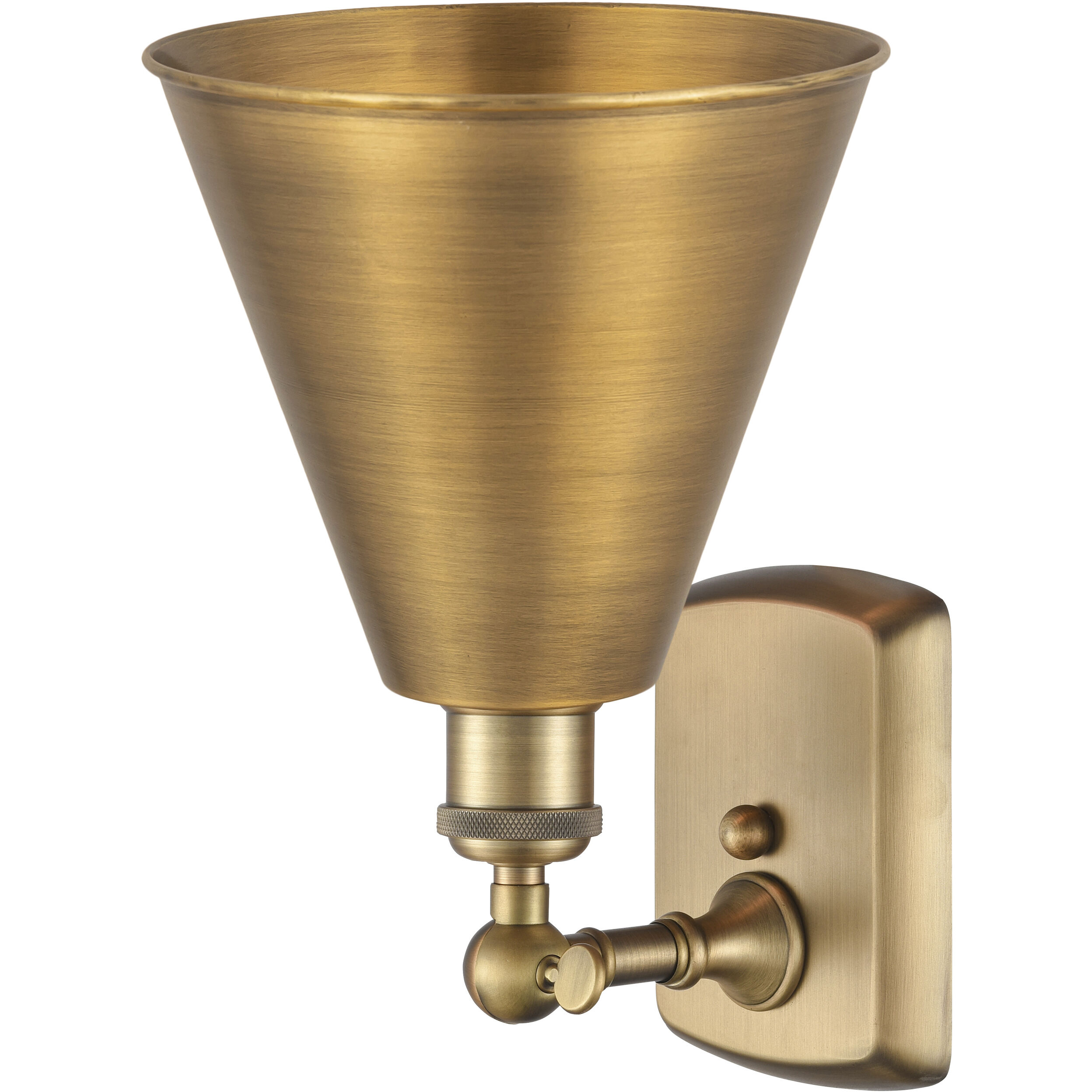 Ballston Cone LED 8 inch Brushed Brass Sconce Wall Light