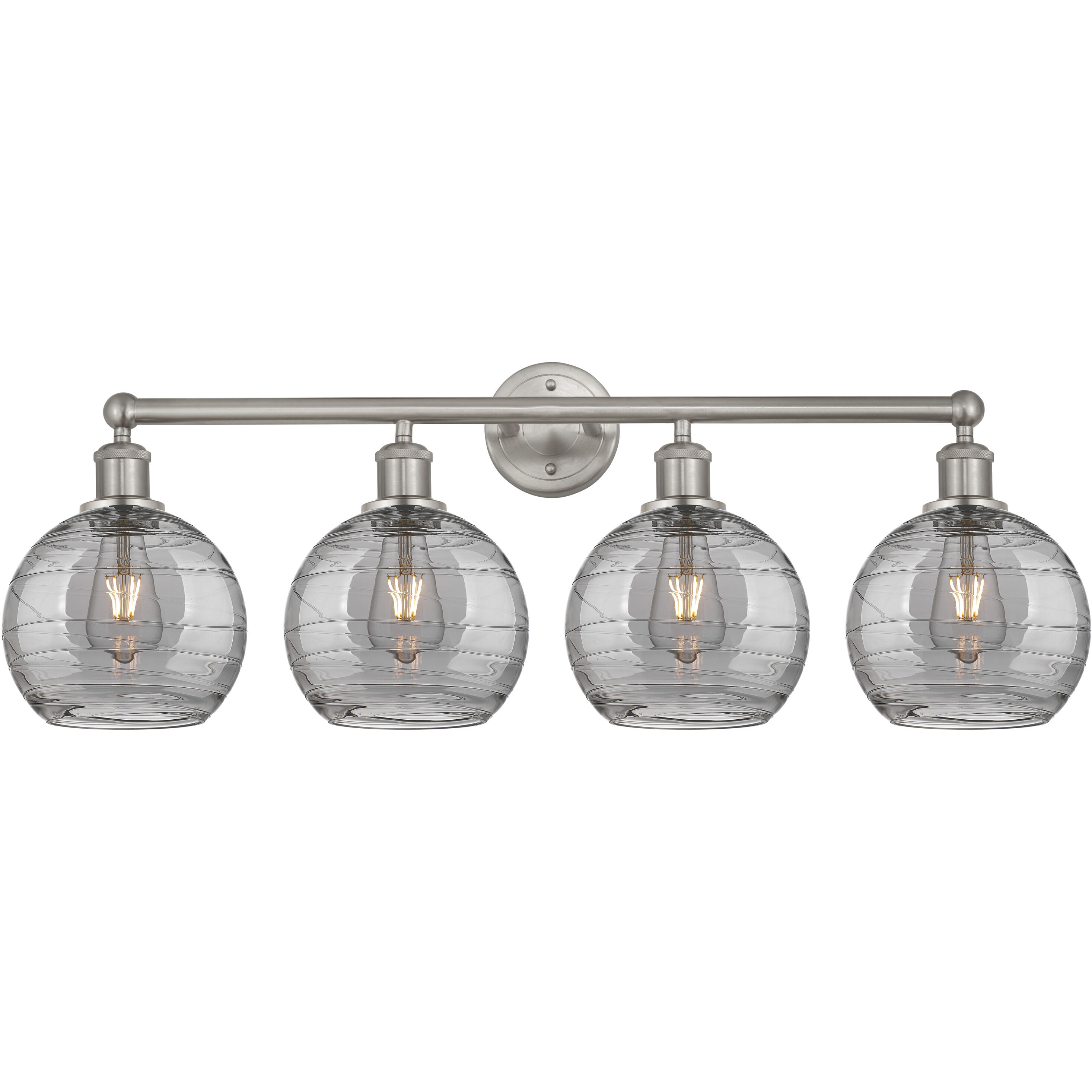 Edison Athens Deco Swirl 4 Light 35.00 inch Bathroom Vanity Light