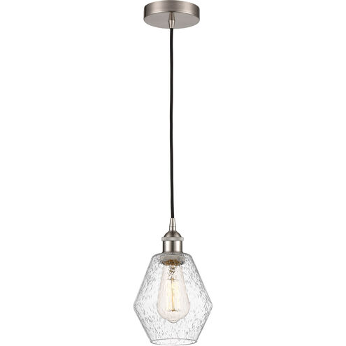 Edison Cindyrella LED 6 inch Brushed Satin Nickel Mini Pendant Ceiling Light