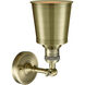 Franklin Restoration Addison LED 5 inch Antique Brass Semi-Flush Mount Ceiling Light, Franklin Restoration