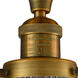 Franklin Restoration Seneca Falls 1 Light 10 inch Brushed Brass Semi-Flush Mount Ceiling Light, Franklin Restoration