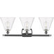 Ballston Ballston Cone LED 28 inch Polished Chrome Bath Vanity Light Wall Light in Clear Glass
