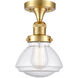 Franklin Restoration Olean 1 Light 6.75 inch Semi-Flush Mount