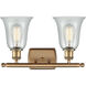Ballston Hanover LED 16 inch Brushed Brass Bath Vanity Light Wall Light in Fishnet Glass, Ballston