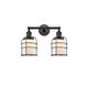 Franklin Restoration Small Bell Cage LED 16 inch Matte Black Bath Vanity Light Wall Light in Matte White Glass, Franklin Restoration