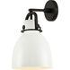 Newton Bell 1 Light 8 inch Matte Black Sconce Wall Light