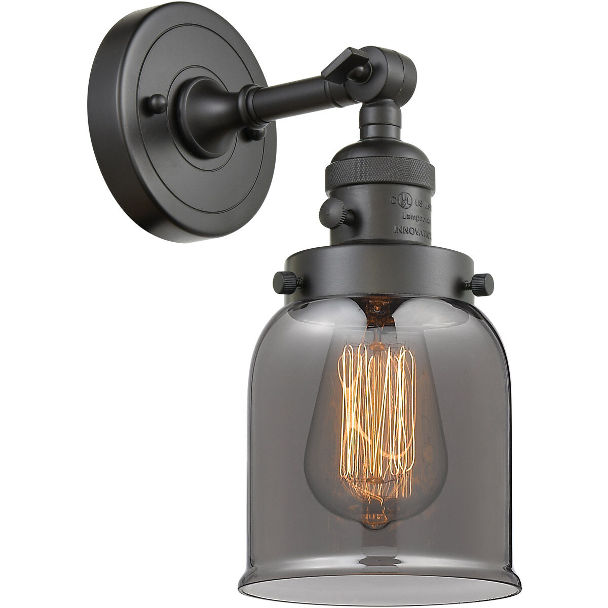 Franklin Restoration Small Bell LED 5 inch Oil Rubbed Bronze Sconce Wall Light, Franklin Restoration