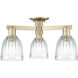 Arcadia Brookfield 3 Light 23 inch Antique Brass Semi-Flush Mount Ceiling Light