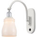 Ballston Ellery LED 5 inch White and Polished Chrome Sconce Wall Light