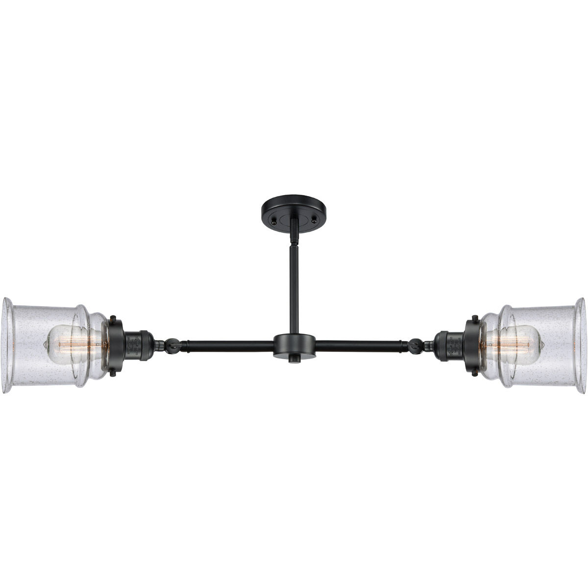 Franklin Restoration Canton 2 Light 21 inch Oil Rubbed Bronze Chandelier Ceiling Light in Seedy Glass, Franklin Restoration