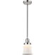 Franklin Restoration Canton 1 Light 6 inch Polished Nickel Mini Pendant Ceiling Light in Incandescent, Matte White, Franklin Restoration