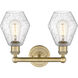 Cindyrella 2 Light 15 inch Brushed Brass and Seedy Bath Vanity Light Wall Light