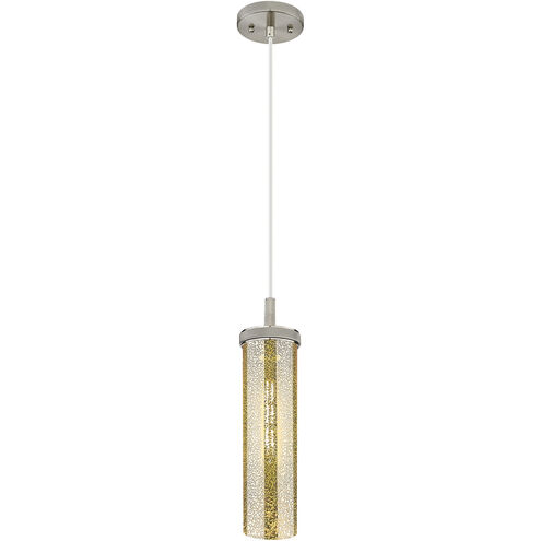 Lincoln 1 Light 4.5 inch Satin Nickel Pendant Ceiling Light in Mercury Glass