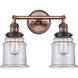 Franklin Restoration Canton 2 Light 17 inch Antique Copper Bath Vanity Light Wall Light