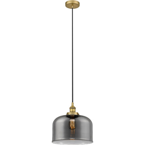 Edison Bell 1 Light 12 inch Brushed Brass Mini Pendant Ceiling Light