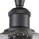 Ballston Athens 1 Light 8 inch Matte Black Semi-Flush Mount Ceiling Light in Seedy Glass, Ballston