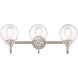 Olivia LED 27.38 inch Satin Nickel Bath Vanity Light Wall Light