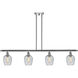 Ballston Salina 4 Light 48 inch Polished Chrome Island Light Ceiling Light, Ballston