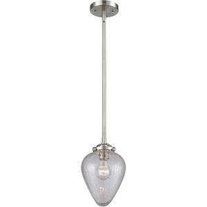 Nouveau Geneseo 1 Light 7 inch Brushed Satin Nickel Mini Pendant Ceiling Light, Nouveau