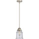Nouveau 2 Canton 1 Light 6.00 inch Mini Pendant