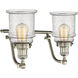Franklin Restoration Canton LED 18 inch Brushed Satin Nickel Bath Vanity Light Wall Light in Seedy Glass, Franklin Restoration
