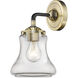 Nouveau Bellmont 1 Light 6 inch Black Antique Brass Sconce Wall Light in Clear Glass, Nouveau