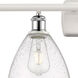 Ballston Ballston Dome LED 38 inch White and Polished Chrome Bath Vanity Light Wall Light in Seedy Glass
