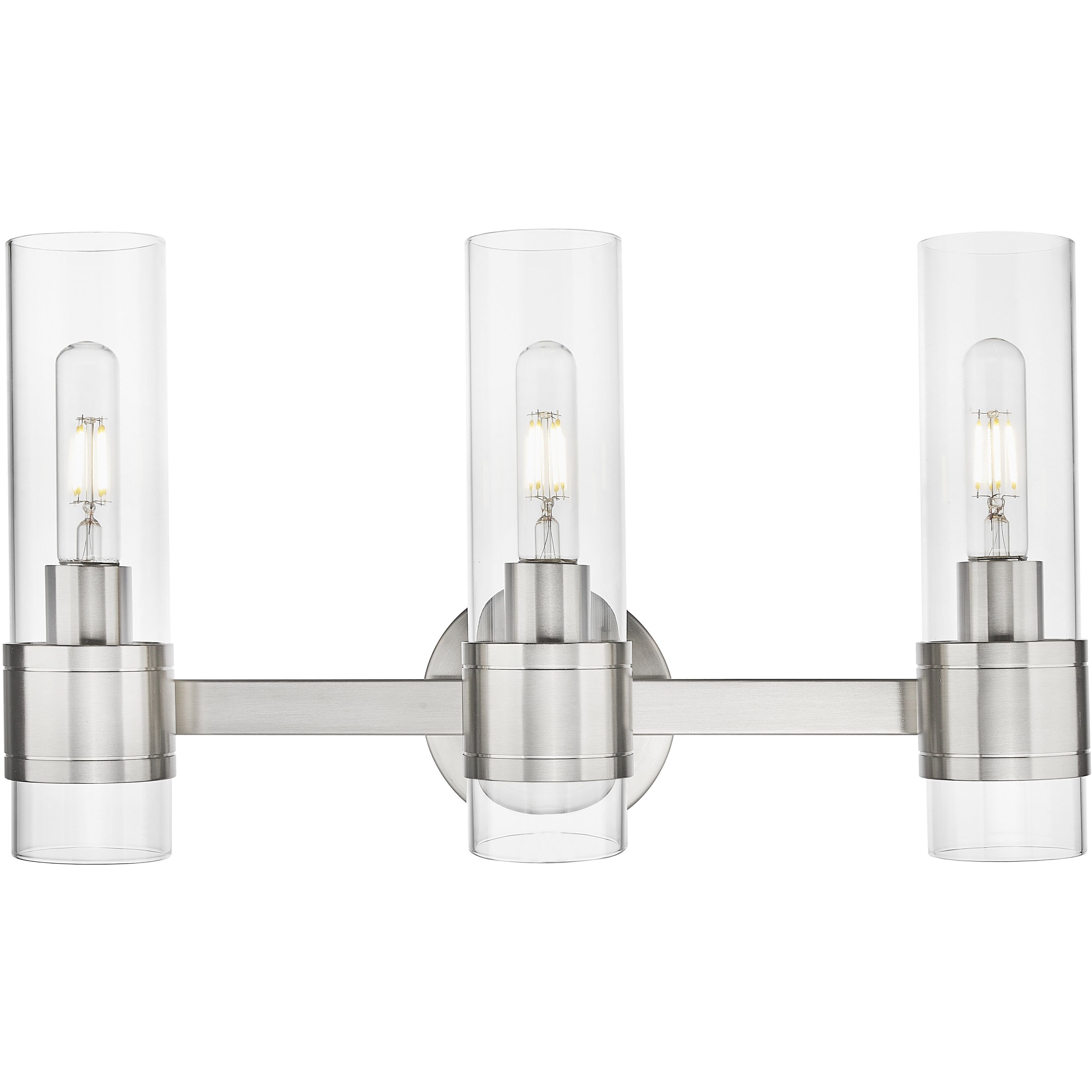 Downtown Urban Arden 3 Light 19 inch Satin Nickel Bath Vanity Light Wall Light