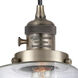 Franklin Restoration Colton LED 6 inch Antique Brass Mini Pendant Ceiling Light
