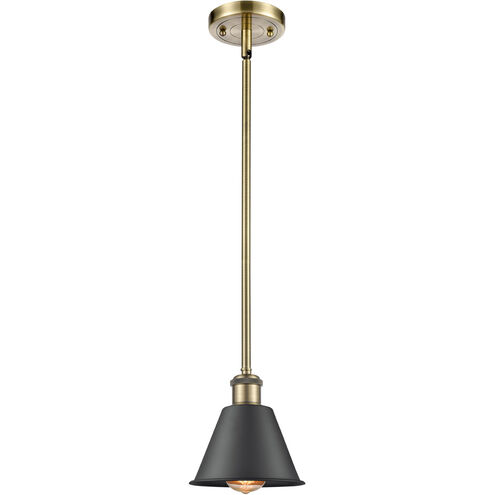 Ballston Smithfield LED 7 inch Antique Brass Mini Pendant Ceiling Light
