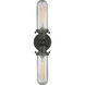 Austere Centri LED 22 inch Oil Rubbed Bronze Bath Vanity Light Wall Light in Clear Glass, Austere
