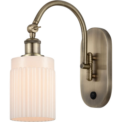 Ballston Hadley 1 Light 5 inch Antique Brass Sconce Wall Light