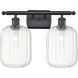 Ballston Preston 2 Light 16.75 inch Matte Black Bath Vanity Light Wall Light in Clear