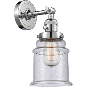 Franklin Restoration Canton LED 7 inch Polished Chrome Sconce Wall Light, Franklin Restoration