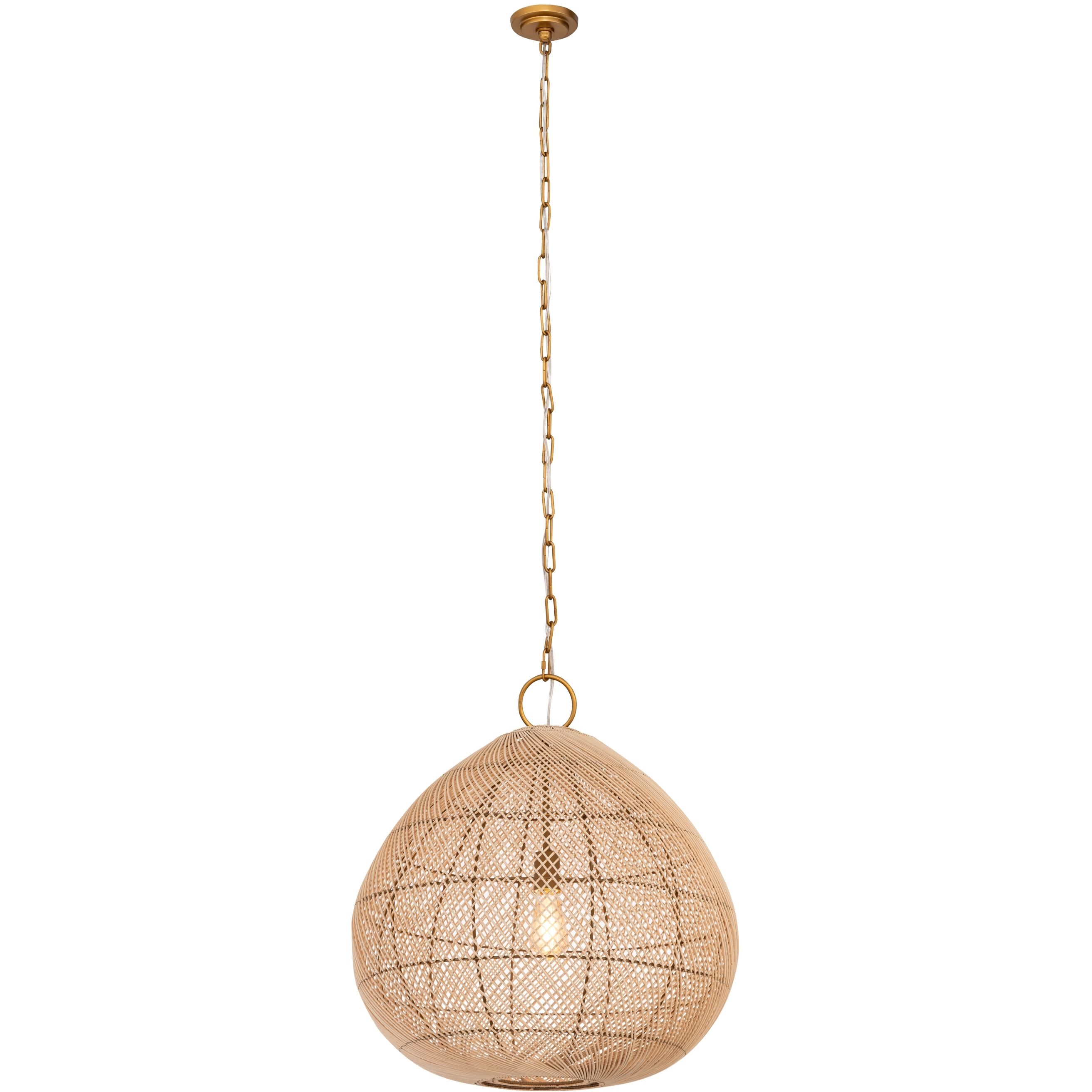 Vine 1 Light 23.82 inch Gold Pendant Ceiling Light