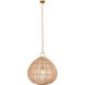 Vine 1 Light 23.82 inch Gold Pendant Ceiling Light