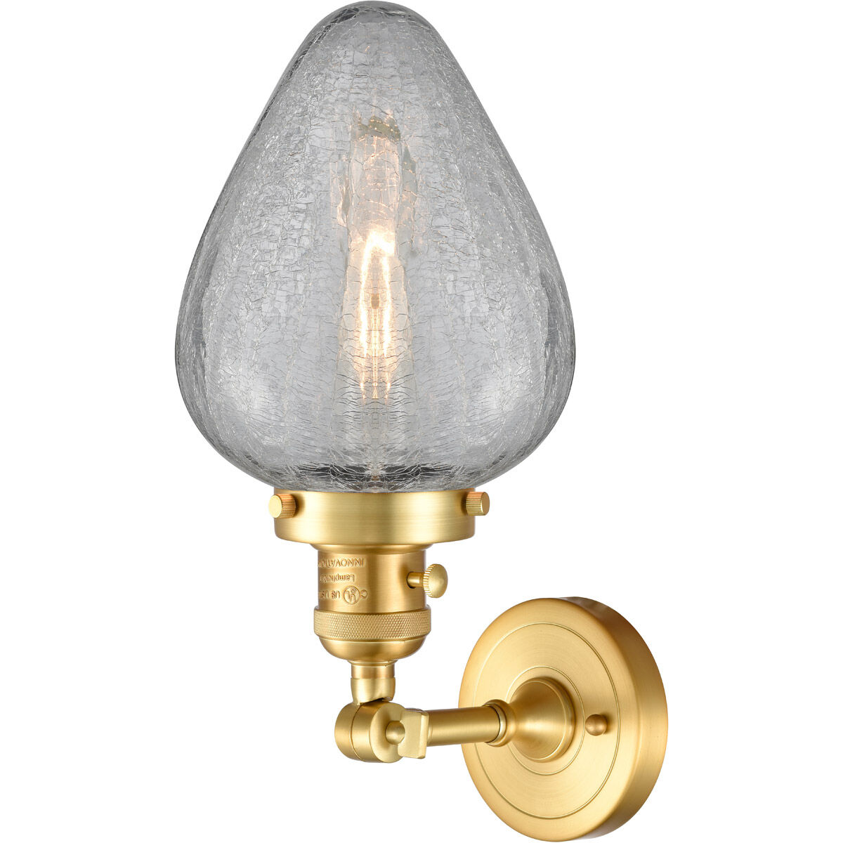 Franklin Restoration Geneseo 1 Light 7 inch Satin Gold Sconce Wall Light, Franklin Restoration